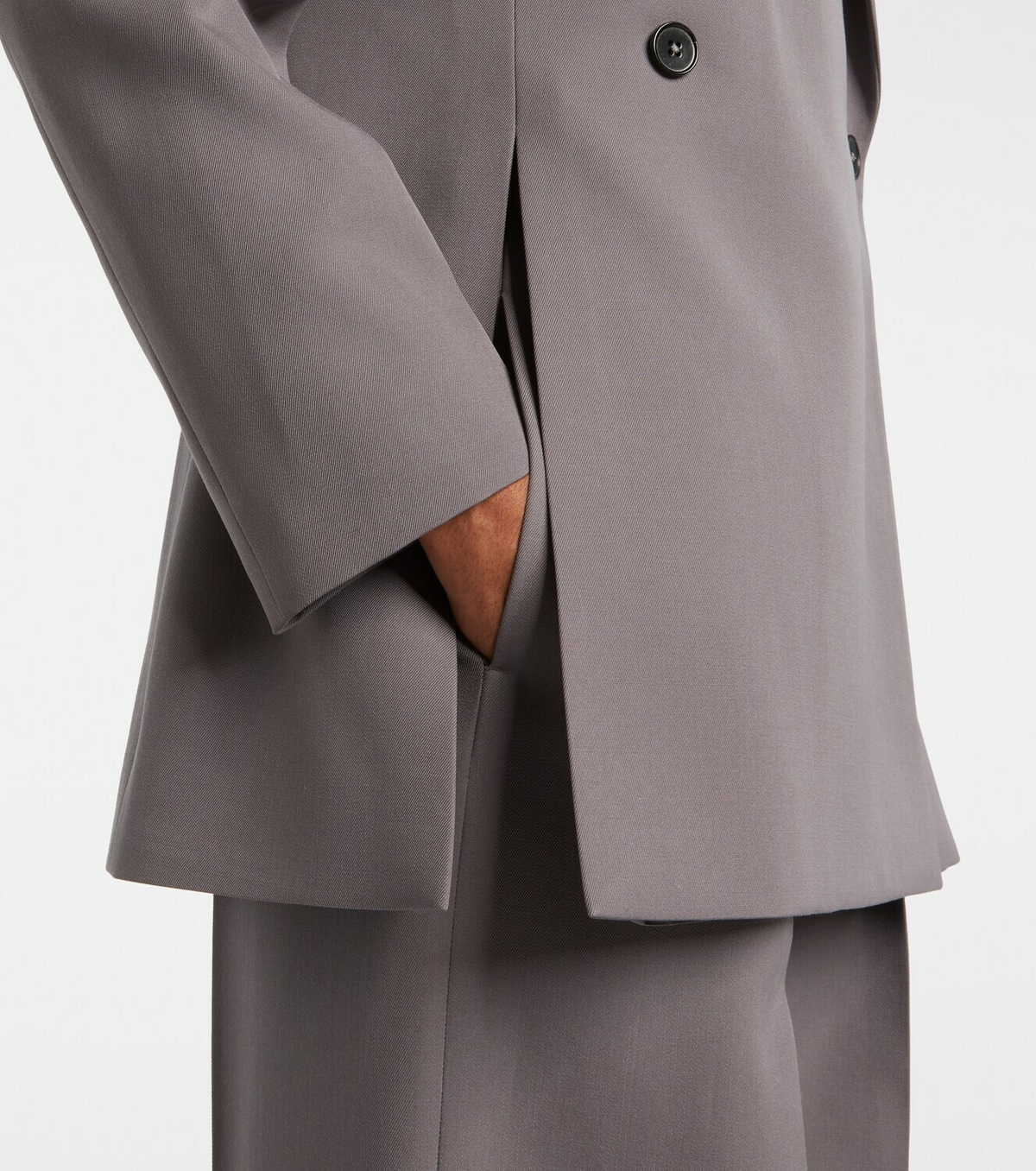 Jil Sander Double-breasted wool gabardine blazer