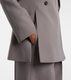 Jil Sander Double-breasted wool gabardine blazer