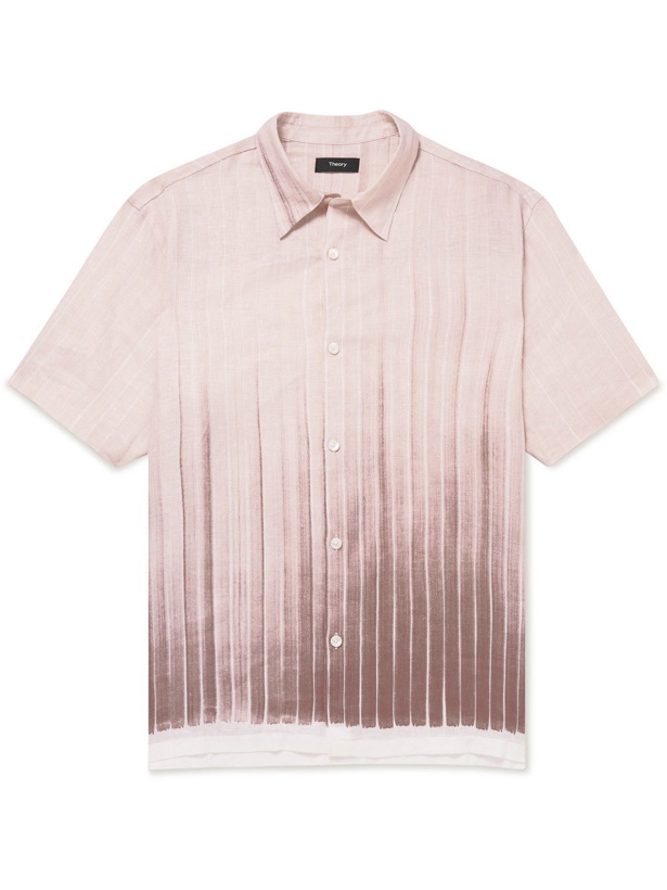 Photo: Theory - Striped Dégradé Linen Shirt - Neutrals