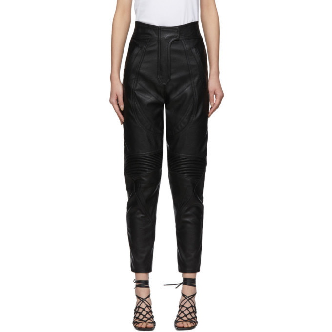 Photo: Stella McCartney Black Faux-Leather Alter Trousers
