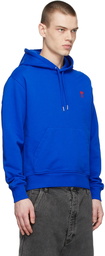 AMI Paris Blue Ami De Cœur Hoodie