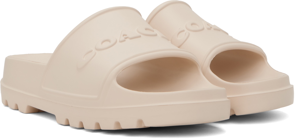 【関税込み】Coach 1941 オフホワイト Jesse プールスライド Coach 1941 Off-White Jesse Pool Slides Coach 1941