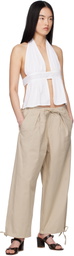 Deiji Studios Beige Drawcord Trousers