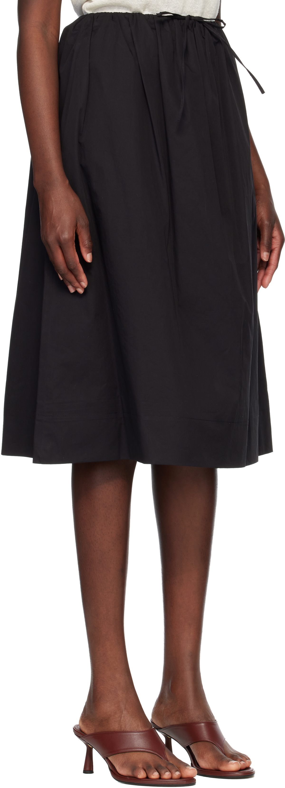 Nothing Written Black Leia A-Line Midi Skirt