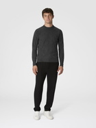Missoni - Crew neck sweater in pure cashmere with chevron pattern, Men, Grey