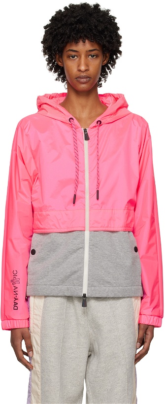 Photo: Moncler Grenoble Pink & Gray Day-Namic Maglia Hoodie