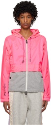 Moncler Grenoble Pink & Gray Day-Namic Maglia Hoodie