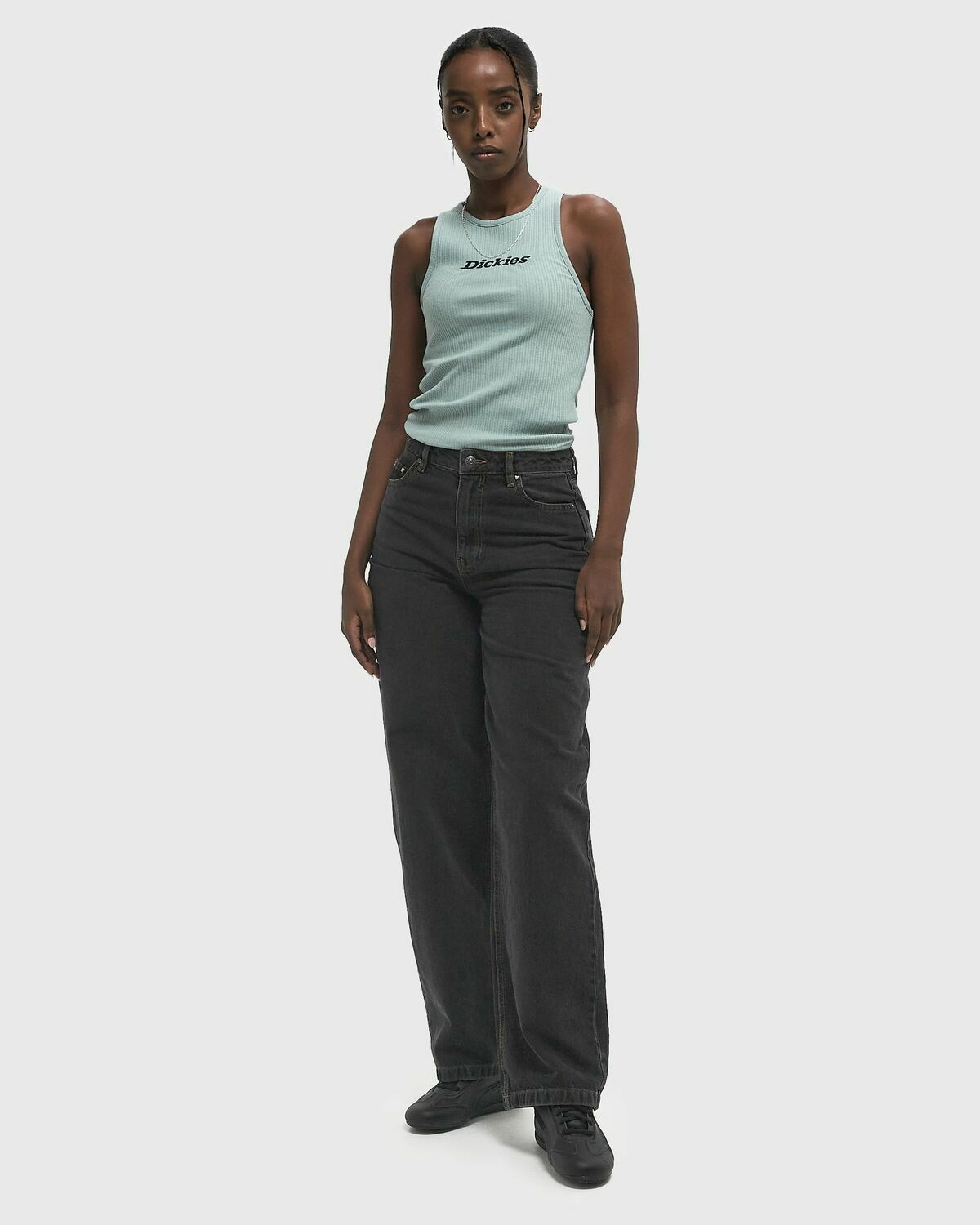 DICKIES RIB TOP Green Womens Tops & Tank