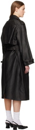 UMBER POSTPAST Brown Mud-Dyed Trench Coat