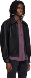 MMIC Black Rodeo Faux-Leather Jacket