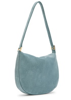 Savette Tondo Small Suede Shoulder bag - Denim - One Size