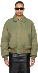 Helmut Lang Khaki Flight Bomber Jacket