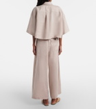 Brunello Cucinelli Linen wide-leg pants