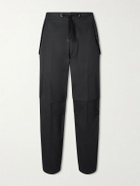 TOM FORD - Straight-Leg Cotton-Twill Drawstring Trousers - Black