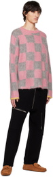 ZANKOV Pink & Gray Rudy Sweater