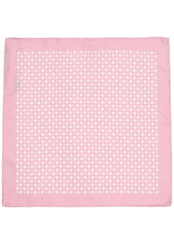 Photo: Boss X David Beckham Polka Dot-print Silk Pocket Square - Pink - One Size
