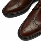 Thom Browne Men's Classic Longwing Brogue in Dark Brown