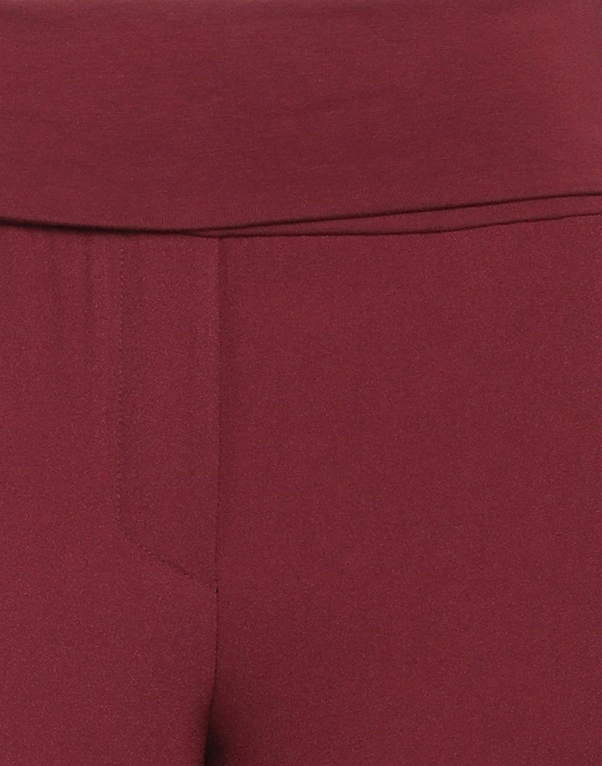 Manila Grace Womens Pants Burgundy