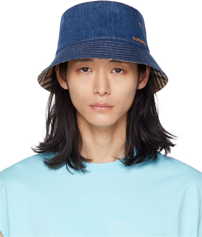 Photo: Burberry Blue Denim Bucket Hat