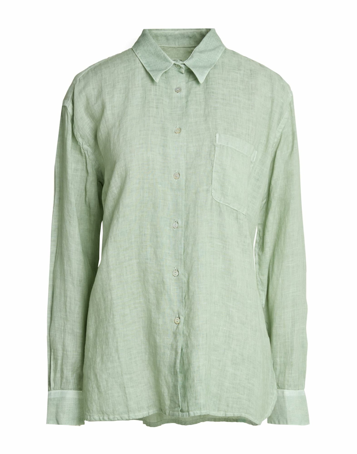 120% Lino Womens Shirt in Sage green