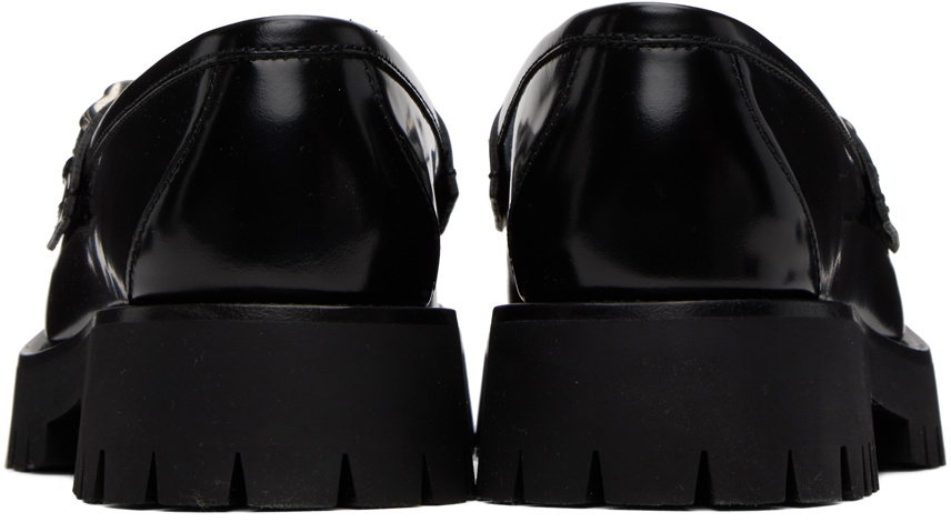 Gucci Black Interlocking G Loafers