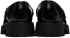 Gucci Black Interlocking G Loafers