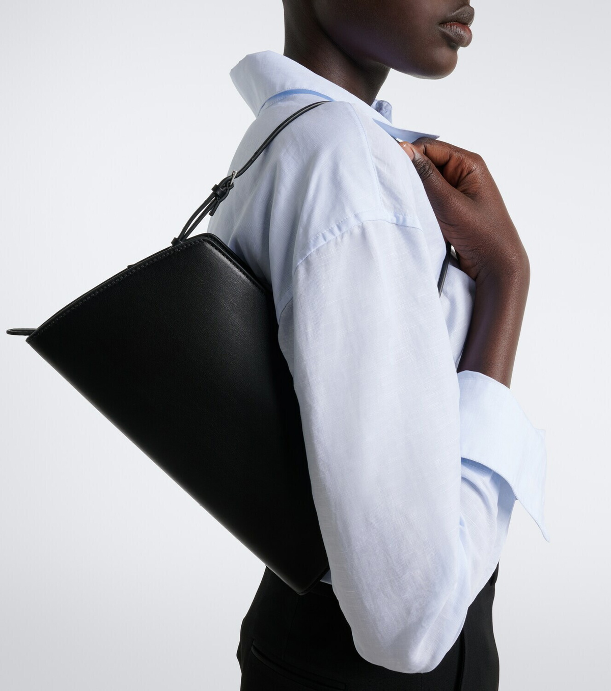 The Row Dalia leather shoulder bag
