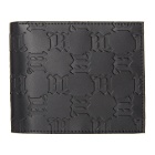 MISBHV Black Monogram Bifold Wallet