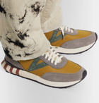 visvim - Attica Suede-Trimmed Nylon Sneakers - Yellow
