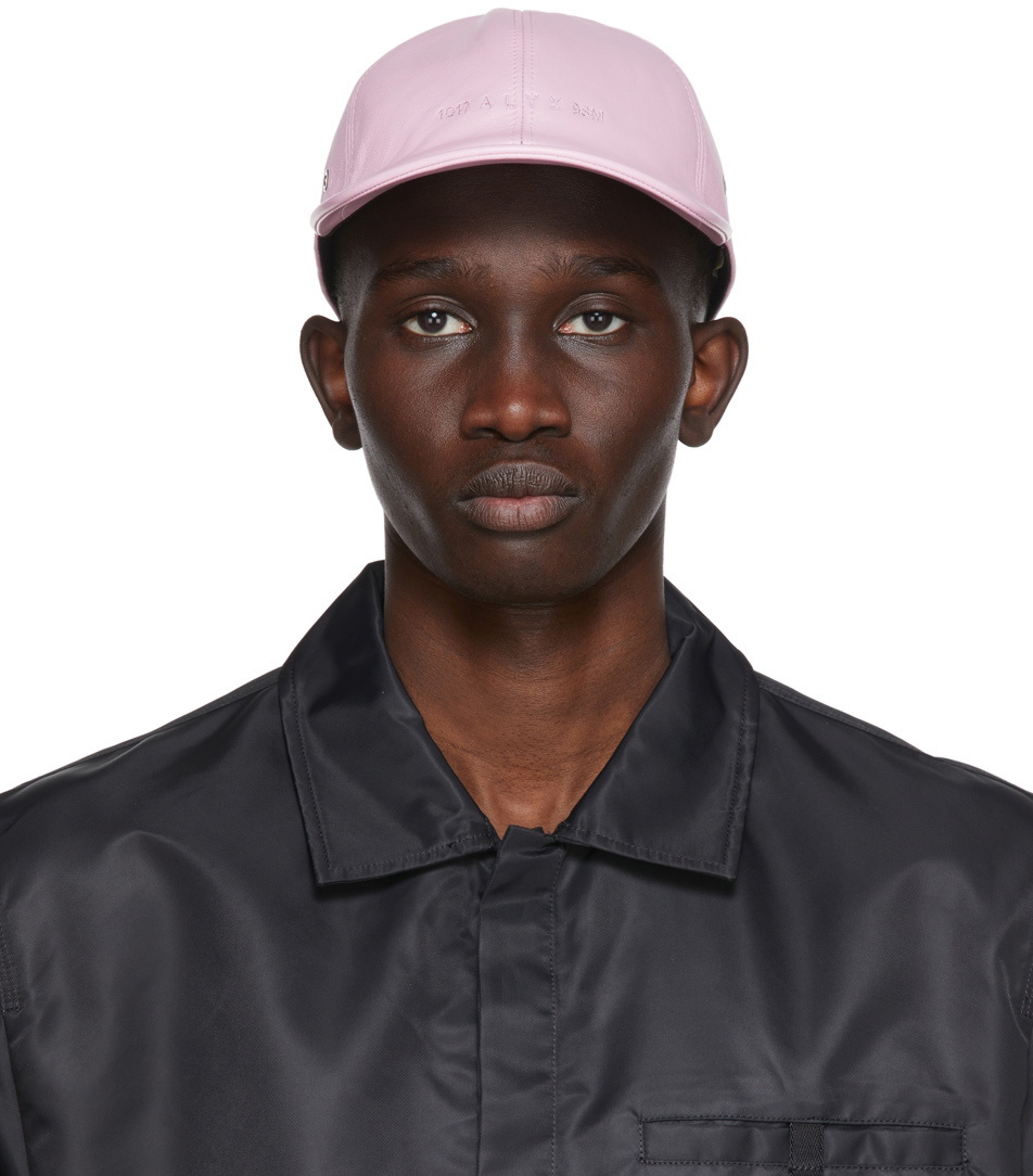 1017 ALYX 9SM Pink Leather Logo Baseball Cap