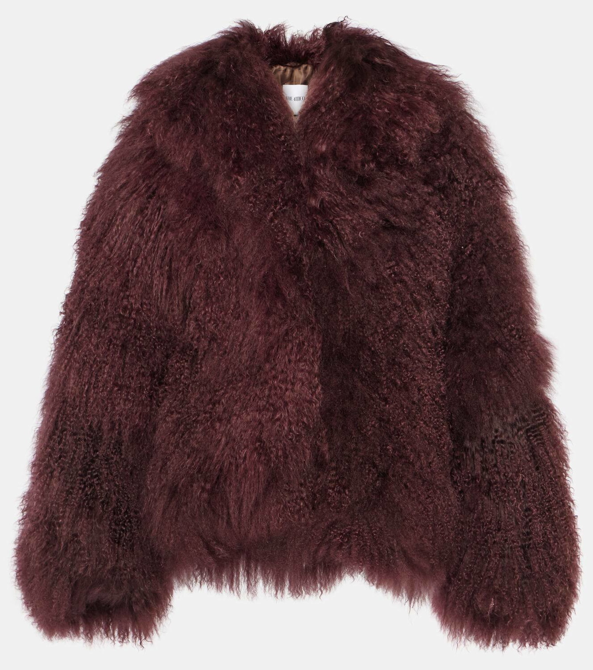 The Attico Faux fur cropped coat The Attico