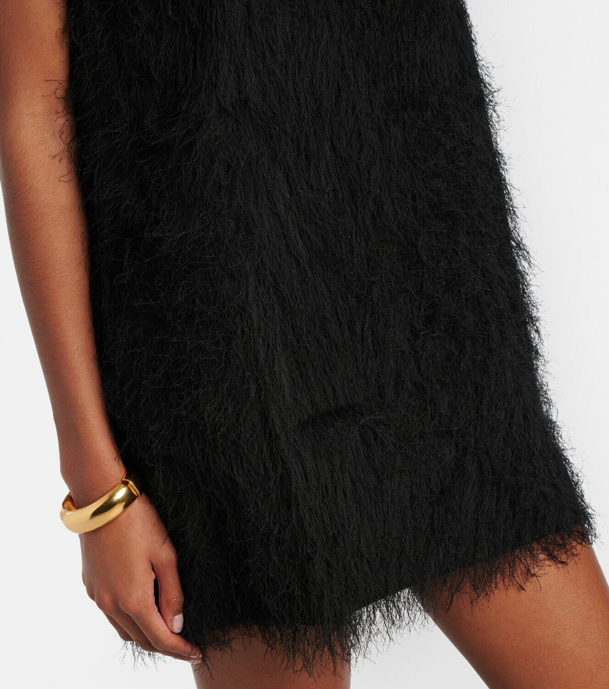 The Frankie Shop Lancy fringed minidress