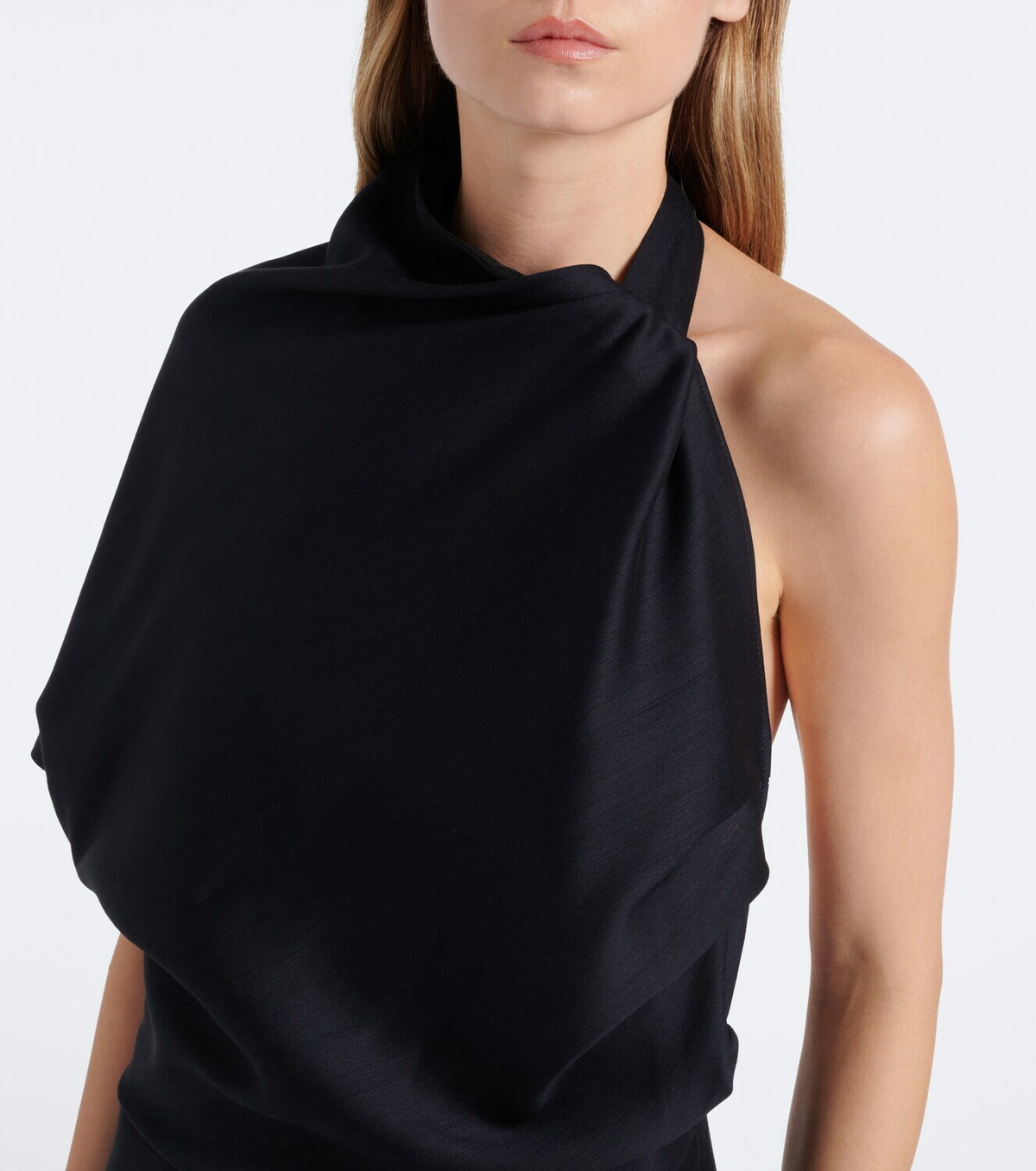 Róhe Draped open-back midi dress