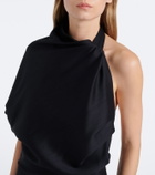 Róhe Draped open-back midi dress