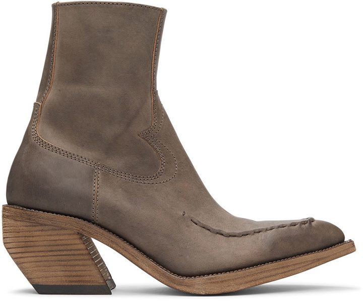 Photo: Acne Studios Taupe Leather Bastiag Boots