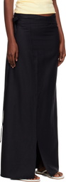 Baserange Black Venn Maxi Skirt