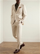 Etro - Checked Alpaca-Blend Suit Jacket - Neutrals