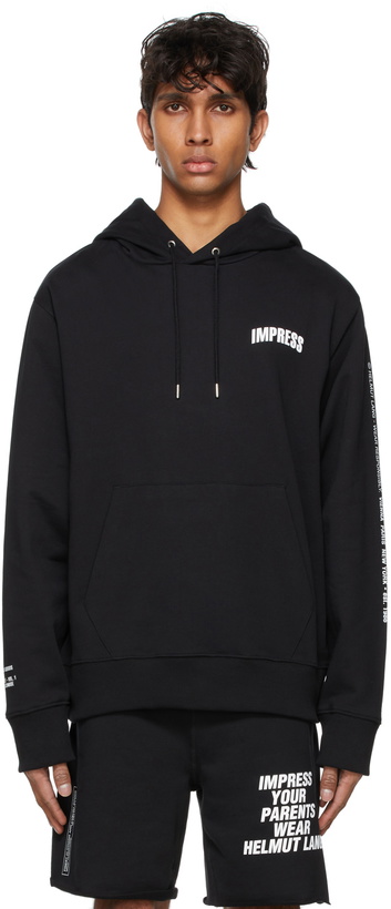 Photo: Helmut Lang Black 'Impress' Hoodie