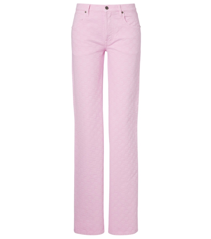 Photo: Gucci GG jacquard straight jeans