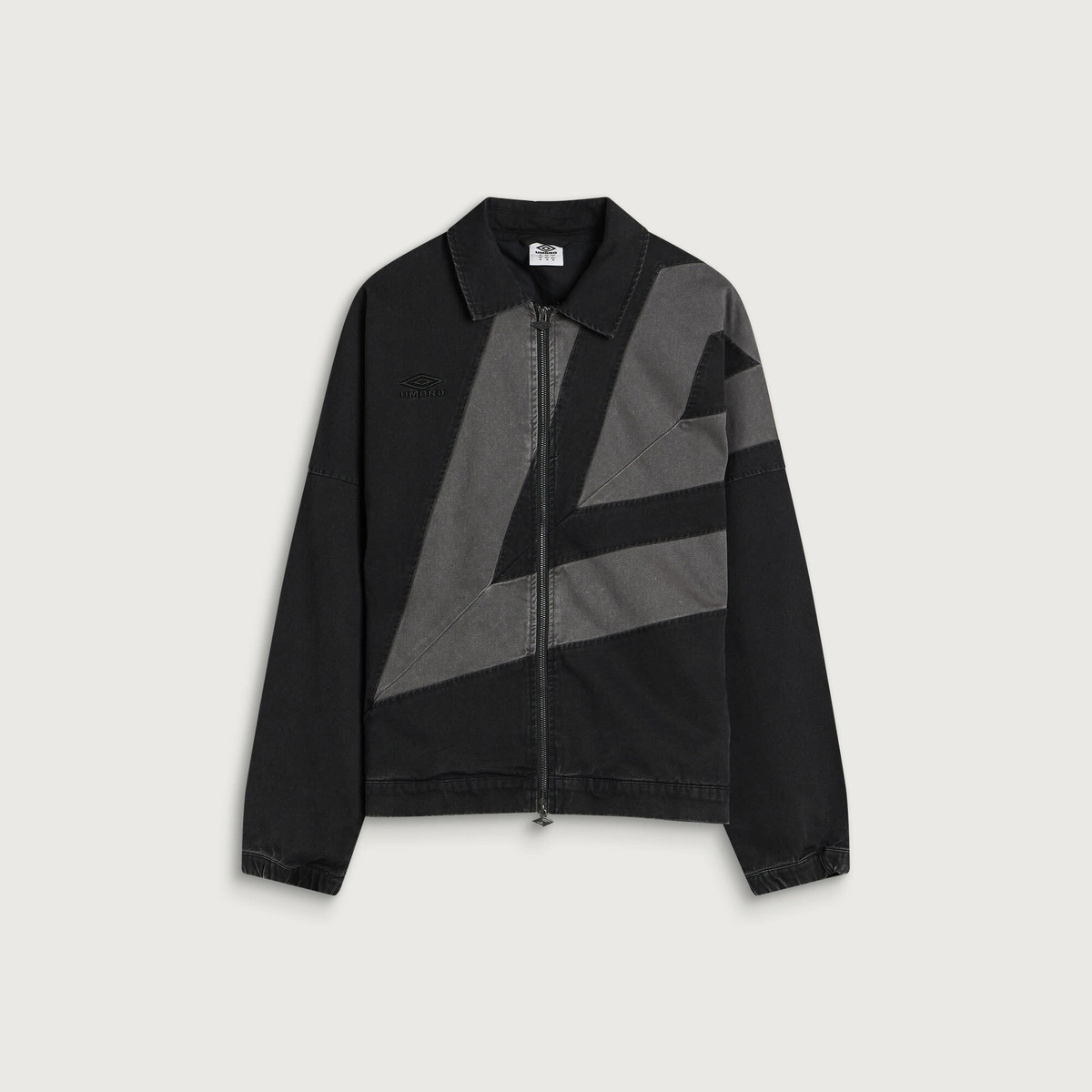 Umbro Men's Washed Drill Jacket in Black