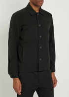 Les Deux Marseille Hybrid Woven Overshirt Black