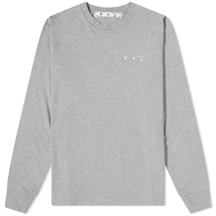 Photo: Off-White Long Sleeve OW Arrow Logo Skate Tee