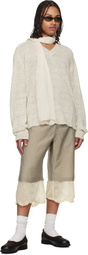 OUR LEGACY Beige Frill Shorts