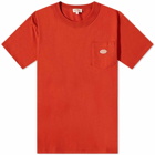 Armor-Lux Men's Logo Pocket T-Shirt in Orange