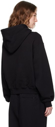 alexanderwang.t Black Bonded Puff Logo Hoodie