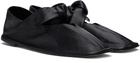 HEREU Black Llasada Supple Shiny Ballerina Flats