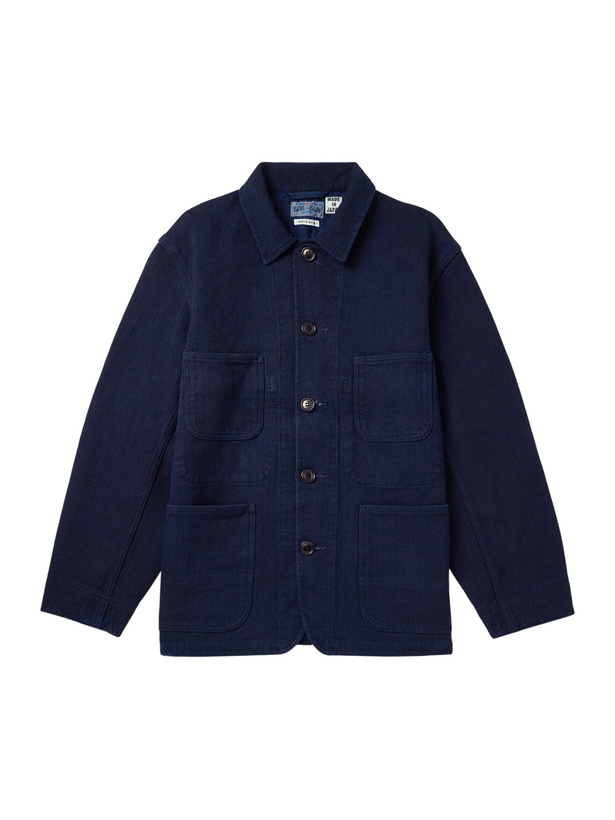 Photo: Blue Blue Japan - Sashiko Cotton Jacket - Blue