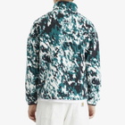 The North Face Men's Fleeski 1/4 Zip Pullover in Deep Nori Trail Grid