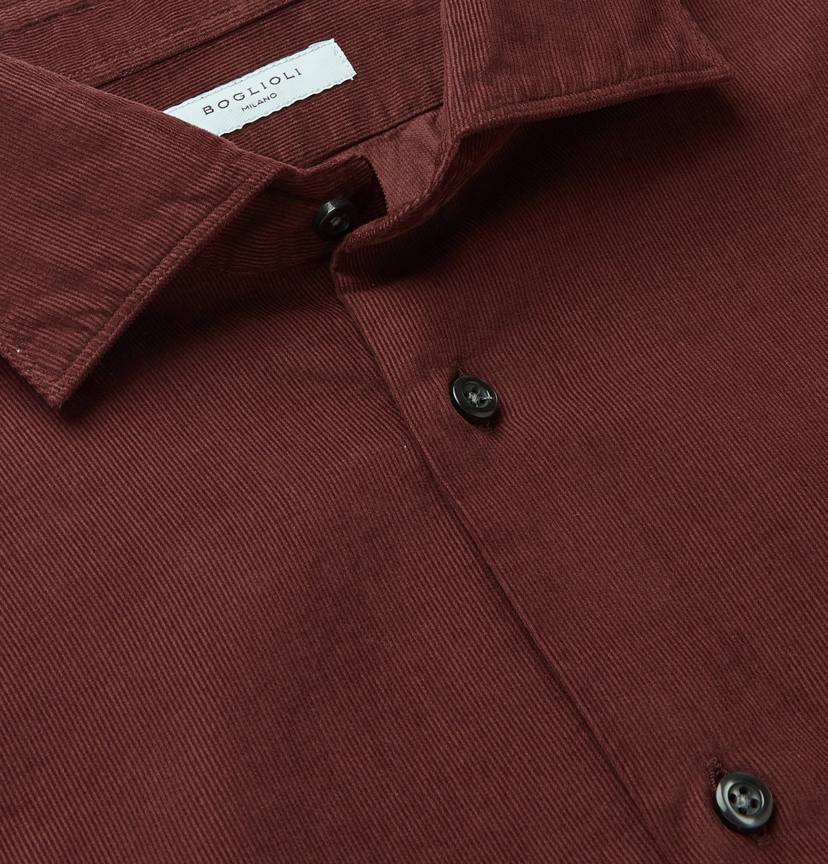 Boglioli - Slim-Fit Cotton-Corduroy Shirt - Burgundy Boglioli