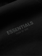 FEAR OF GOD ESSENTIALS - Logo-Print Cotton-Blend Jersey Sweatshirt - Black